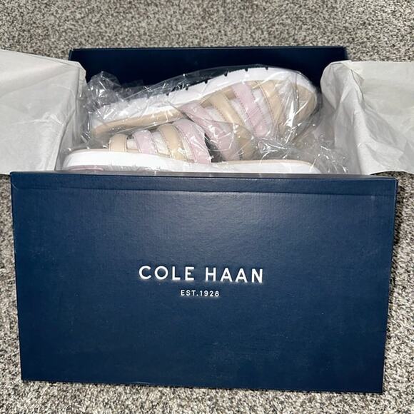 NEW IN BOX! Cole Haan ZeroGrand Strap Sandals Violet Rose Size 10 - Picture 3 of 7